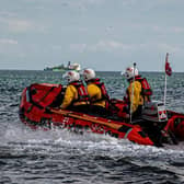 The Bridlington inshore Lifeboat had to launch during the stations popular Open Day. Photo: RNLI/Mike Milner