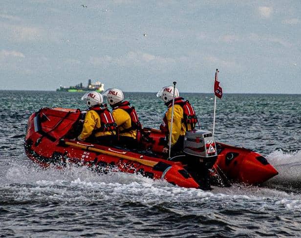The Bridlington inshore Lifeboat had to launch during the stations popular Open Day. Photo: RNLI/Mike Milner