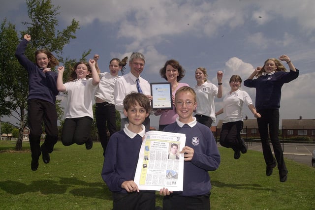 Pupils from Eskdale School win their age group in The Times newspaper competition.