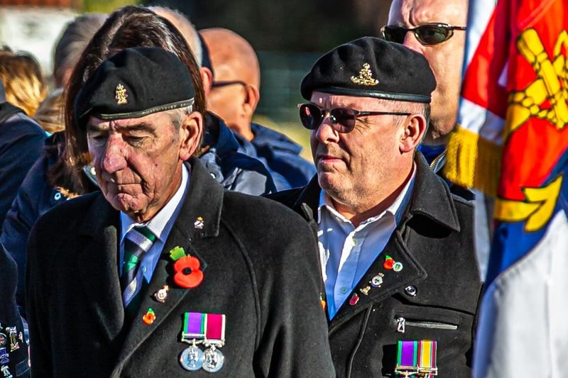 Veterans pay their respects at Dock End.
