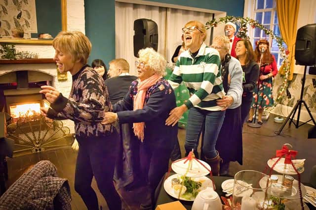 Christmas fun at Hetty & Betty's Peacock Suite in Whitby.