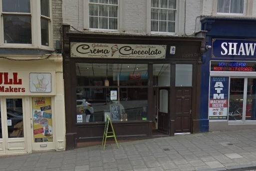 Crema e Cioccolato, located on Newboeough, came in second. A Tripadvisor review said: "Excellent service, friendly atmosphere, superb coffee and gelato, total value for money this is a must if you are in Scarborough."