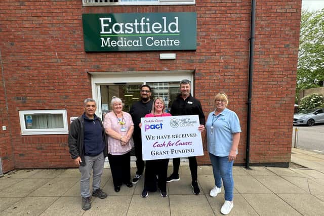 Surgery staff and Cash for Causes funders with Everyone Active's Martin Russell, second from right