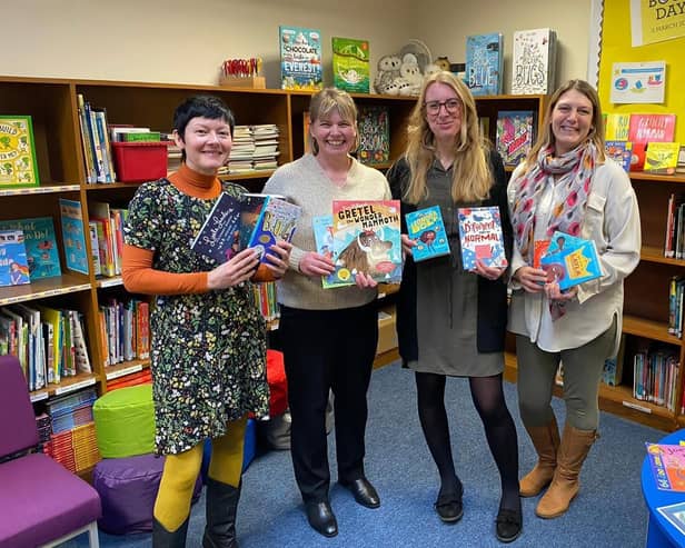 Nicki Fee (English lead and EYFS teacher), Paula Staveley (year 2 teacher),  Kerry Hollingsworth (year 2 teacher) and Hannah Griffiths (year 2 teacher).