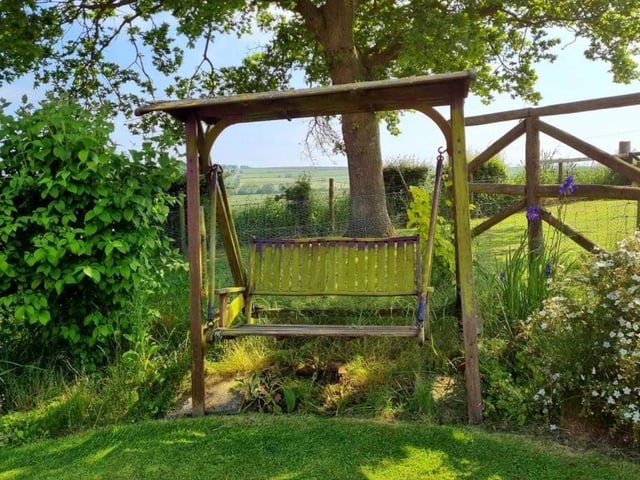 Rural bliss - and a quiet spot in the garden.