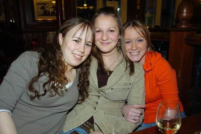 Donna, Sam and Sian having a girls night out around Scarborough