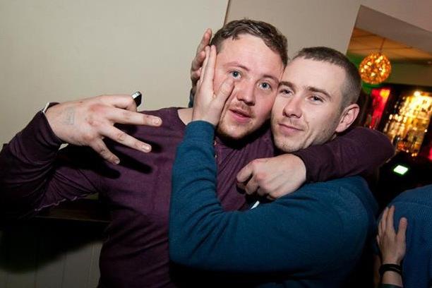 Work pals Thomas and Steven in the George