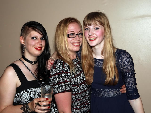Asha, Stephanie and Helen enjoying their night in Blue Lounge.