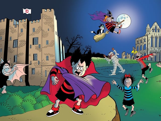 Solve creepy clues on the fun family quest with Beano favourites Dennis and Gnasher at Whitby Abbey, Oct 22 to 30, 10am to 4pm and Scarborough Castle, Oct 22 to 30, 10am to 5pm.