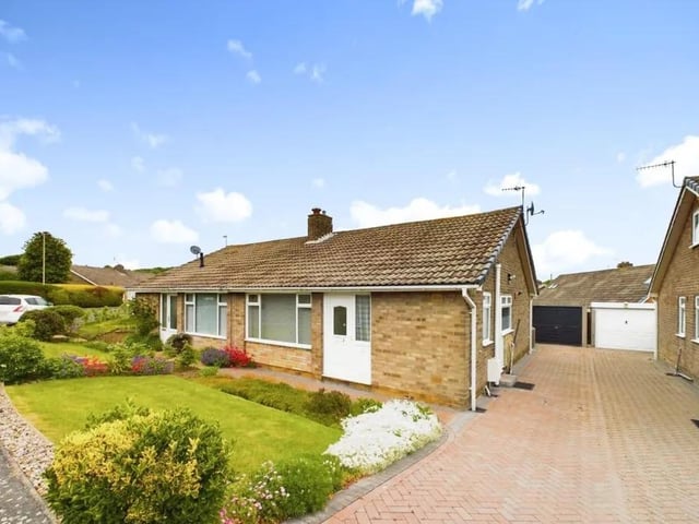 This two bedroom and one bathroom semi-detached bungalow is for sale with Hunters with a guide price of £155,000.