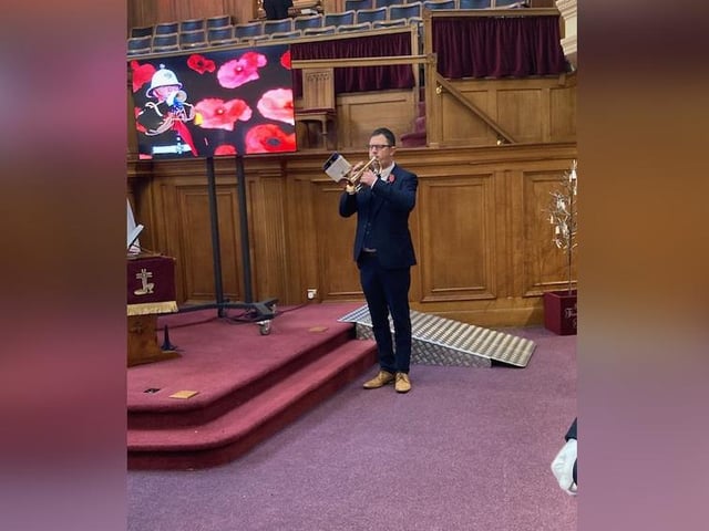 Playing of The Last Post.