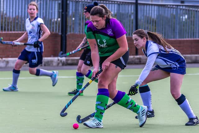Katie Hodgson in action for the hosts Danby.