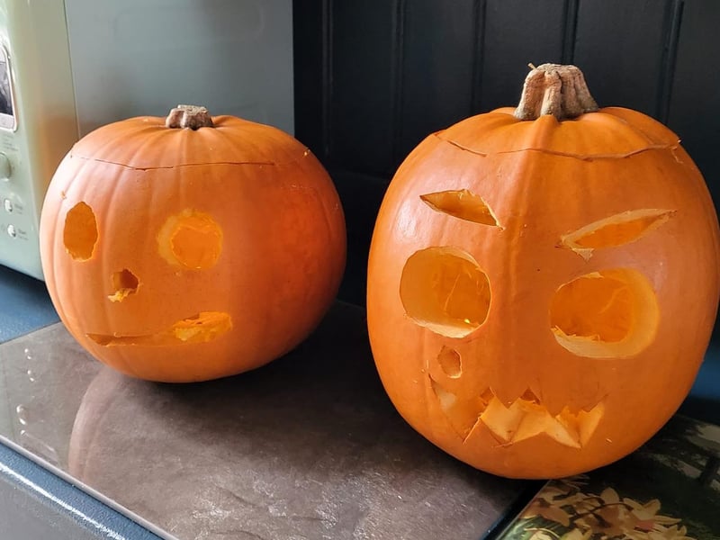 Lisa Husband, Whitby, submitted this pair of perfect pumpkins.