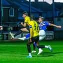 Jake Charles scored a goal in each half as Whitby Town halted their losing run with a stunning 6-2 win at Hebburn Town on Tuesday. PHOTO BY BRIAN MURFIELD
