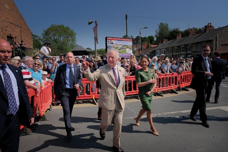 The King during his walkabout