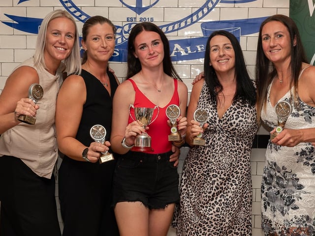 Ladies over 30s winners, Friendship. Photo: Natasha Hill