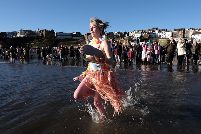 Running into the sea