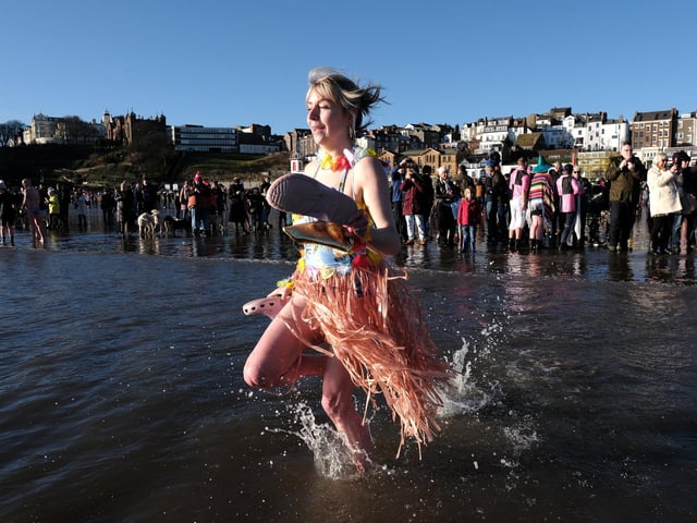 Running into the sea