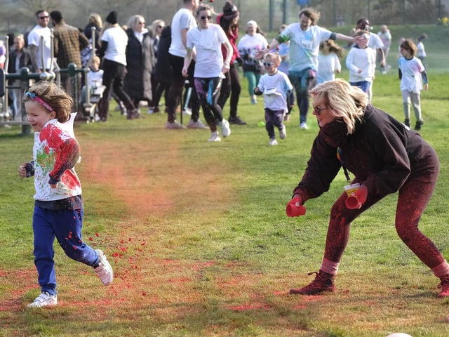 The paint kept coming and the children kept running