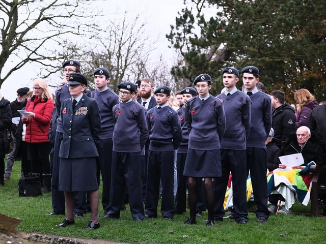 Air cadets during the service