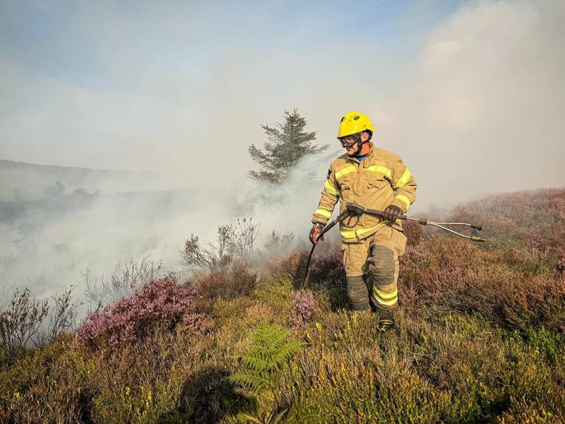 The hard working firefighters have been tending the scene since Monday, August 11.