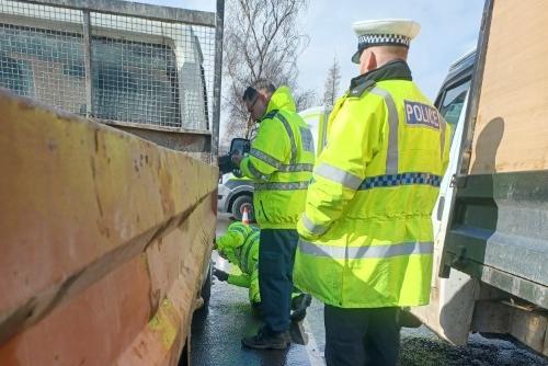 An inspection area was set up in the Morrison’s store car park off Cayton Low Road.