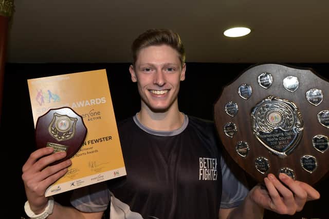 Sports Awards .. Wiinner Flynn Ducan Fewster pic Richard Ponter