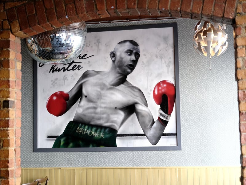 The Yorkshire Hunter mural take prime position on one of the walls