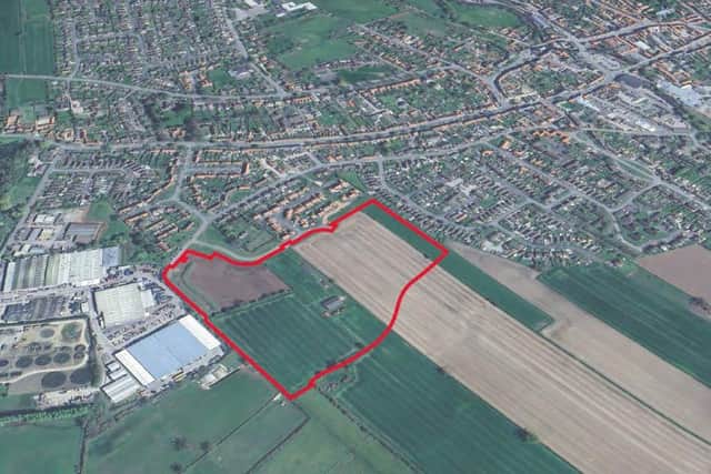The location of the proposed housing in Pickering. Image: Persimmon Homes.