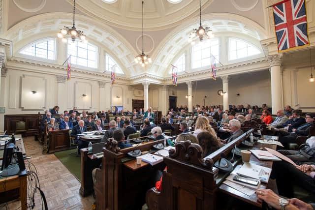 Members of North Yorkshire Council at a meeting in Northallerton. An independent panel that annually reviews allowances paid to North Yorkshire councillors has proposed a rise linked to the rate of inflation.