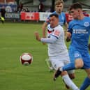 Nathan Thomas struck the crossbar for Whitby in their 3-0 loss at Worksop.