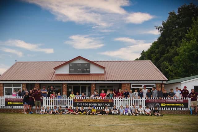 Bond International has funded a new patio terrace at Pocklington CC.