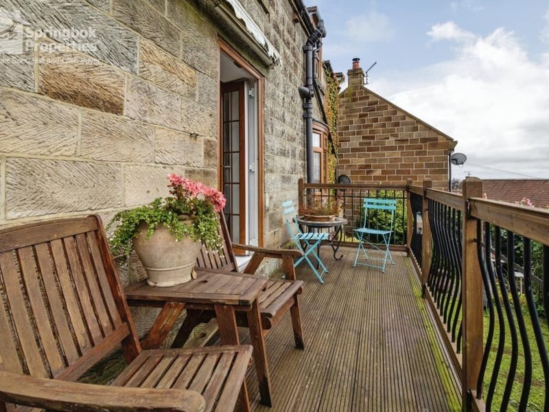 A balcony with a view - of miles of unspoilt countryside.