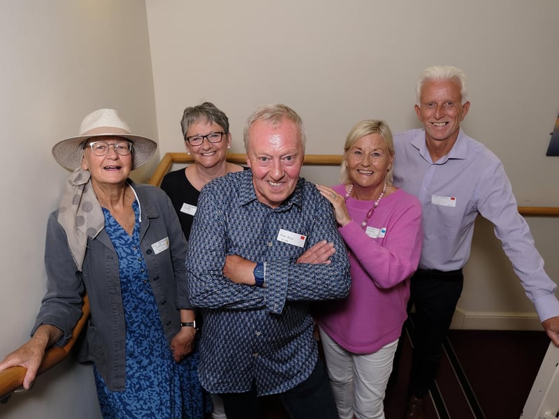 The reunion organisers (L-R) Pat Straughan (Convent), Jo Claughan (Convent), John Riley (SBHS), Wendy Craig-Tyler (SGHS) and Keith Fryirs (SBHS).