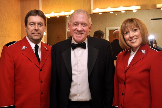 Harry Gration with Barbara and Steve Allen.