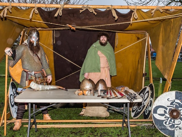 The Vikings were getting prepared for the big night.