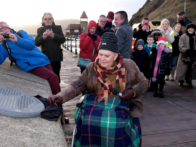 At the unveiling, Sir Alan Ayckbourn joked: "I did look in on Anne Brontë briefly but she was still resting so I left her there. There was a strange rumour that one Hairy Bob could be lured out of his cave for a brief appearance, but knowing old Bob he wanted to stay indoors, so you're left with me."