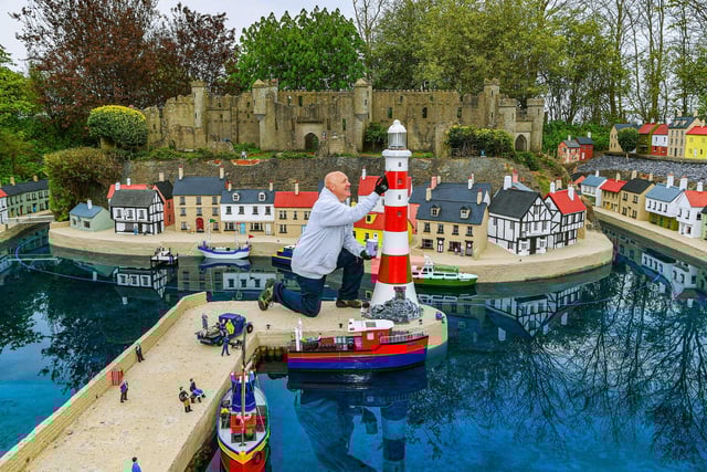 Mark Cranidge gets ready for the opening of the Bondville Model Village.Picture Jonathan Gawthorpe