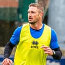 New signing Gary Liddle at Whitby Town training on Saturday.