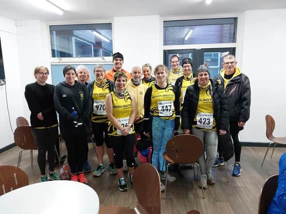 The Bridlington Road Runners members who took part in the Ferriby 10 last weekend.