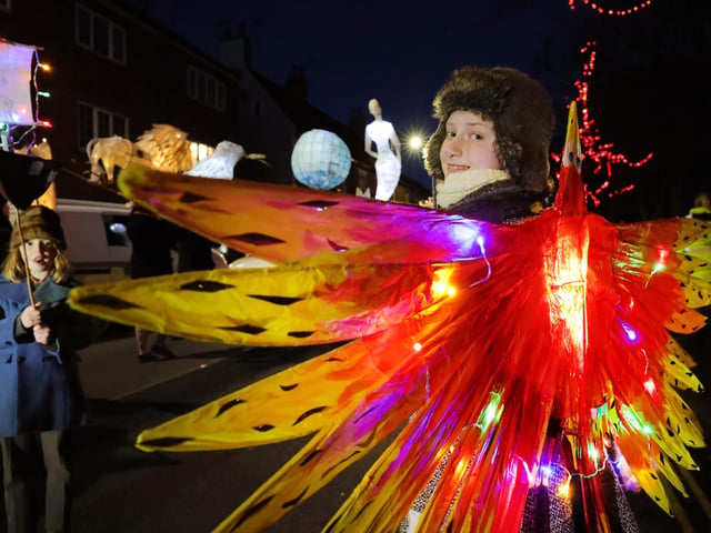 A fantastic feathery outfit that caught everyone's gaze.
