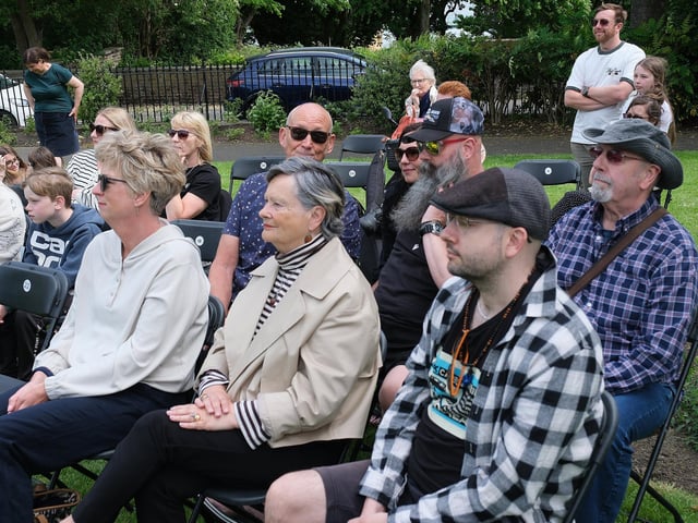 Visitors enjoying the wonderful music on offer!