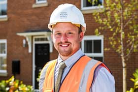 Stevie Mellonby has won a Pride in the Job Award from the National House Building Council (NHBC) for his work at the Cayton site. Photo by Jon Corken.