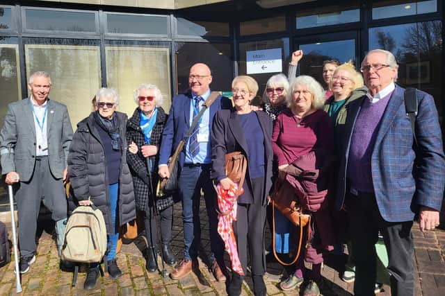 Councillors and Whitby Cliff Lift campaigners. photo: Anttoni Numminen, LDRS