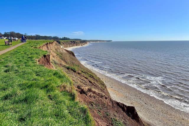 A beautiful day at Sewerby Cliffs near Bridlington, by Aled Jones.
