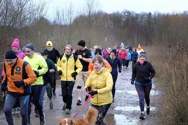 North Yorkshire Water Park one year on....enjoying the run  ..pic Richard Ponter