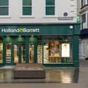Holland and Barrett store in Scarborough.