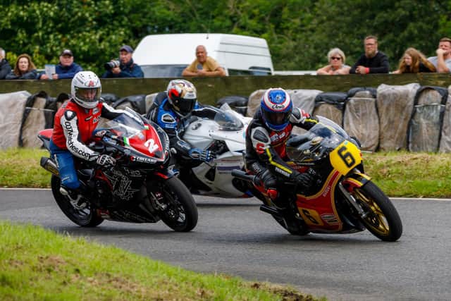 Action from the 2024 Barry Sheene Festival at Oliver's Mount. PHOTOS BY BEN BROADLEY