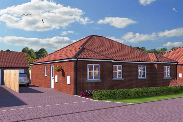This two bedroom semi-detached bungalow is for sale with William H Brown for £200,000.