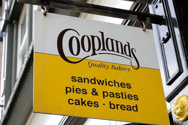 Cooplands, located in various locations, was voted second. The bakery chain originated in Scarborough and offers various bakery goods, including sandwiches.